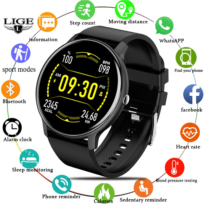 Smartwatch Watches Brands For Women - LIGE Brand Smart Watch Women Men