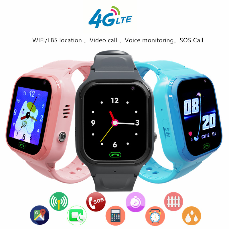 4G Kids Smart Phone Watch Vide - Smartwatch Digital Watches For Kid Girl 评论和价格