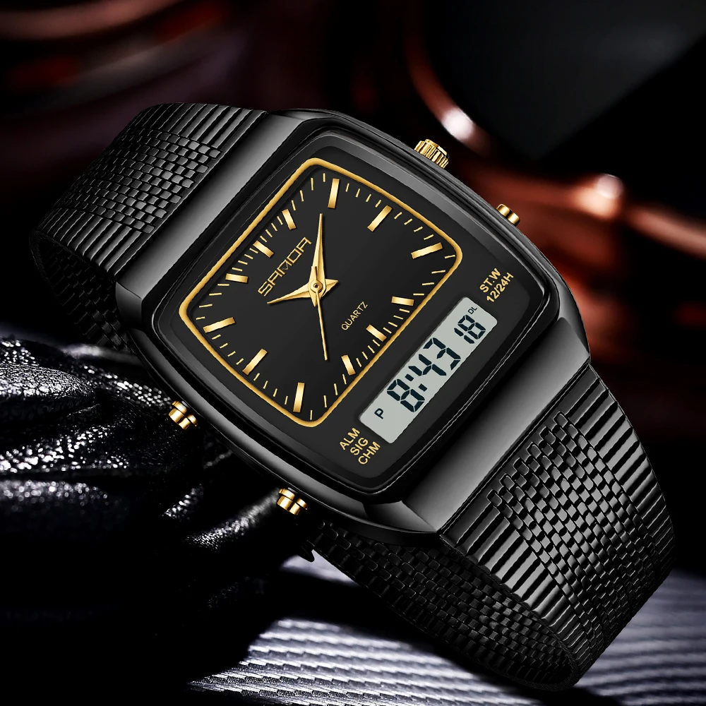 SANDA Watches Men Waterproof A - Timex Watches Smartwatch 评论和价格